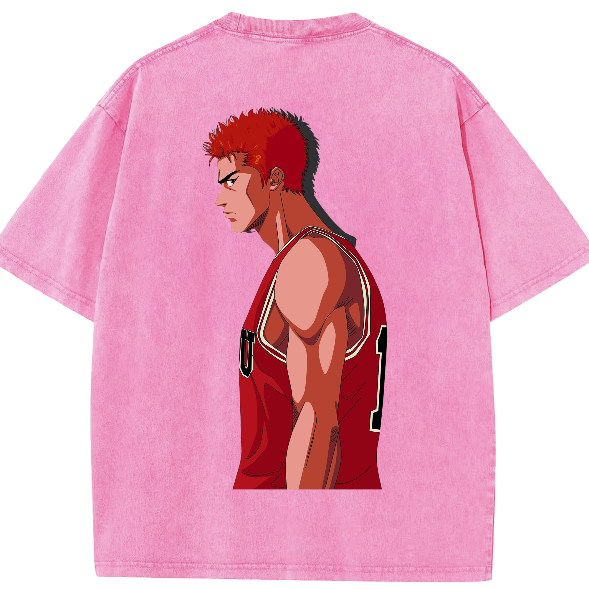 （画像用） SLAM DUNK／スラムダンク 綿100% ヴィンテージ風 半袖Tシャツ（背面プリント）